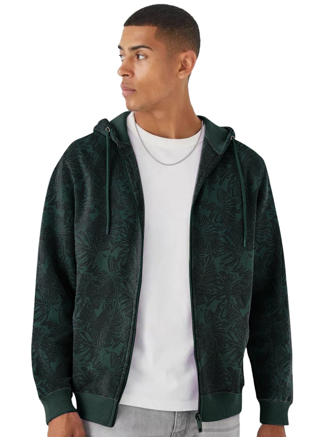 urbano fashion Men's Cotton Regular Fit Printed Full Sleeve Casual Hooded Winterwear Sweatshirt-picture-39