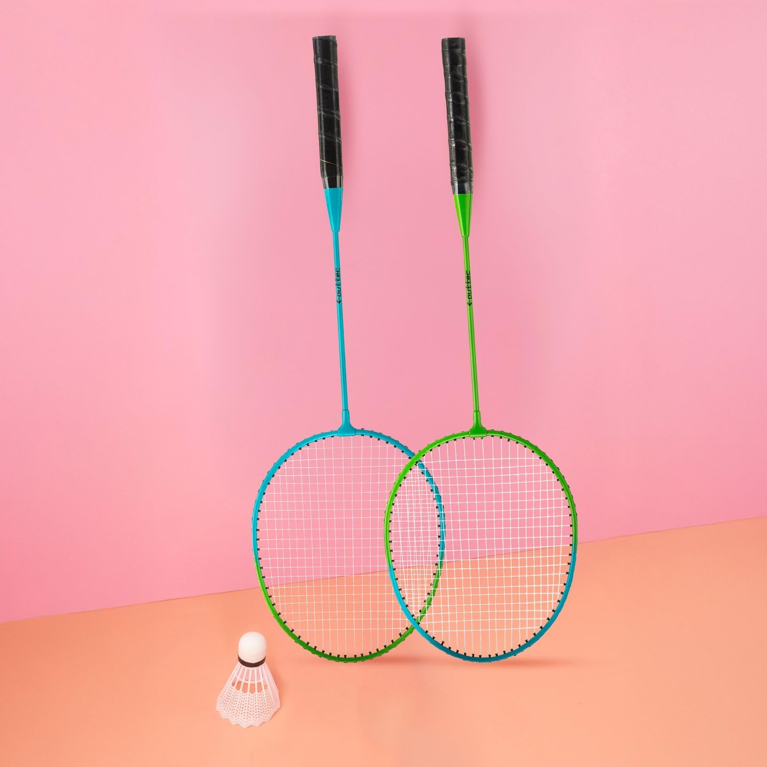 Set de Badminton con 2 Raquetas y 6 Volantes, Incluye Bolsa de Transporte
