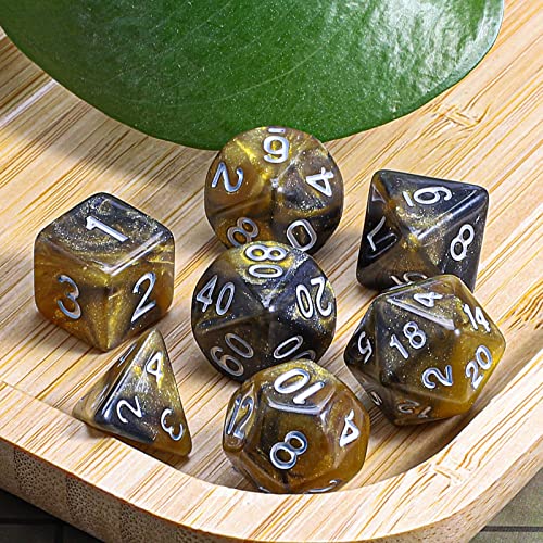 Image of CiaraQ 7pcs Polyhedral Dice Set for Dungeon and Dragons MTG Table Games