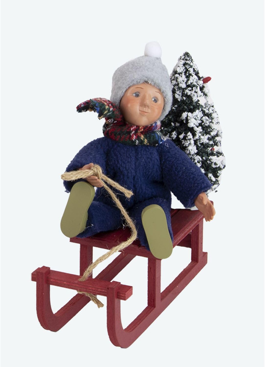 Byers' Choice Toddler on Sled 1832 from The Toddlers Collection