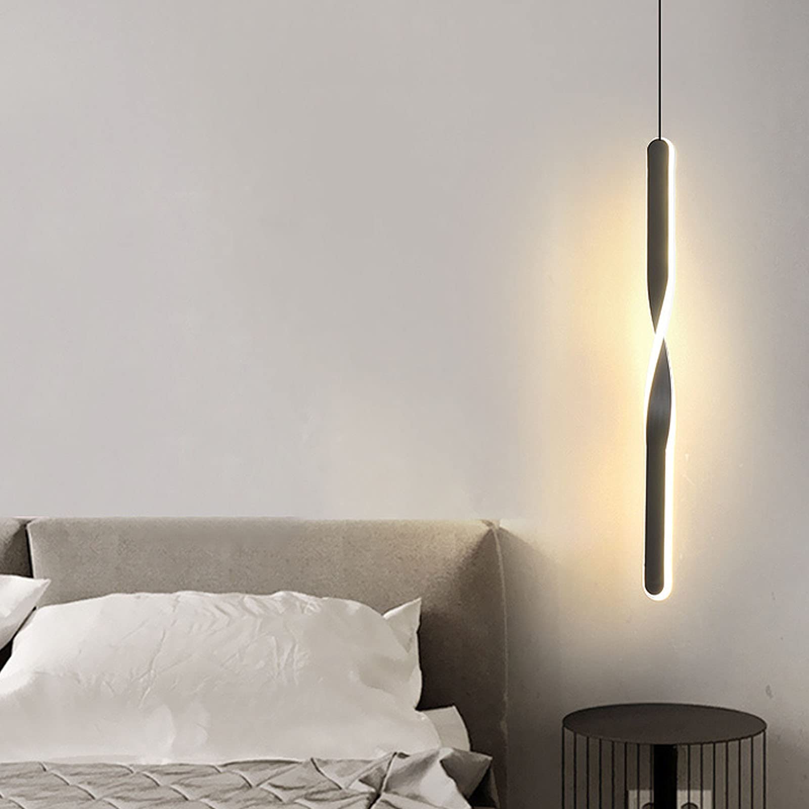 Lange Streifen LED Wandlampe, Spirale Metall Wandleuchter, Modern Nordic Linear Licht für Treppen, Schlafzimmer, Wohnzimmer Dekoration