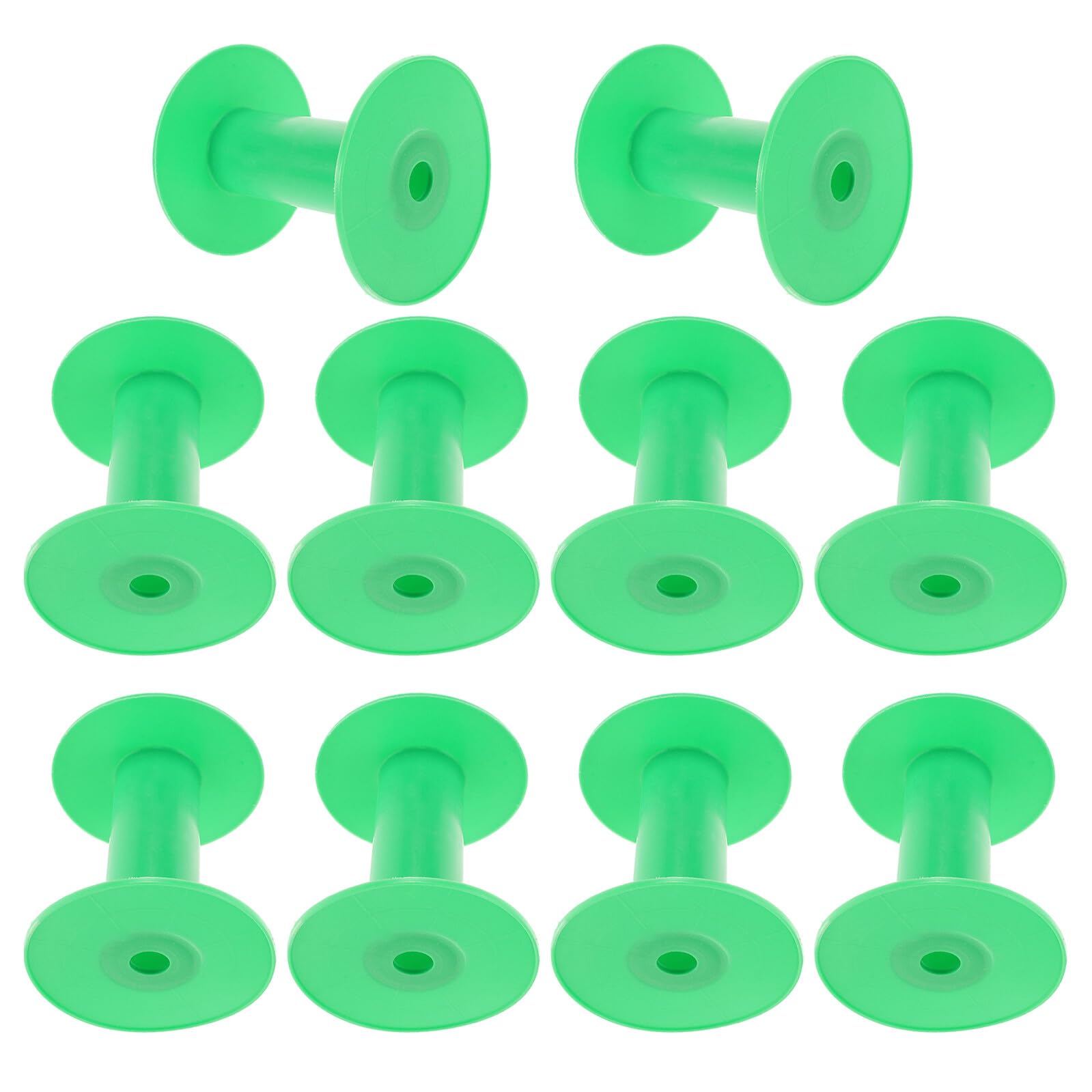 20 Pièces Bobines de Fil Plastique Vertes pour Couture Spools Pratiques pour Bobines de Machine à Coudre Organisateur de Rangement pour Rubans Anti-enchevêtrement Accessoires de
