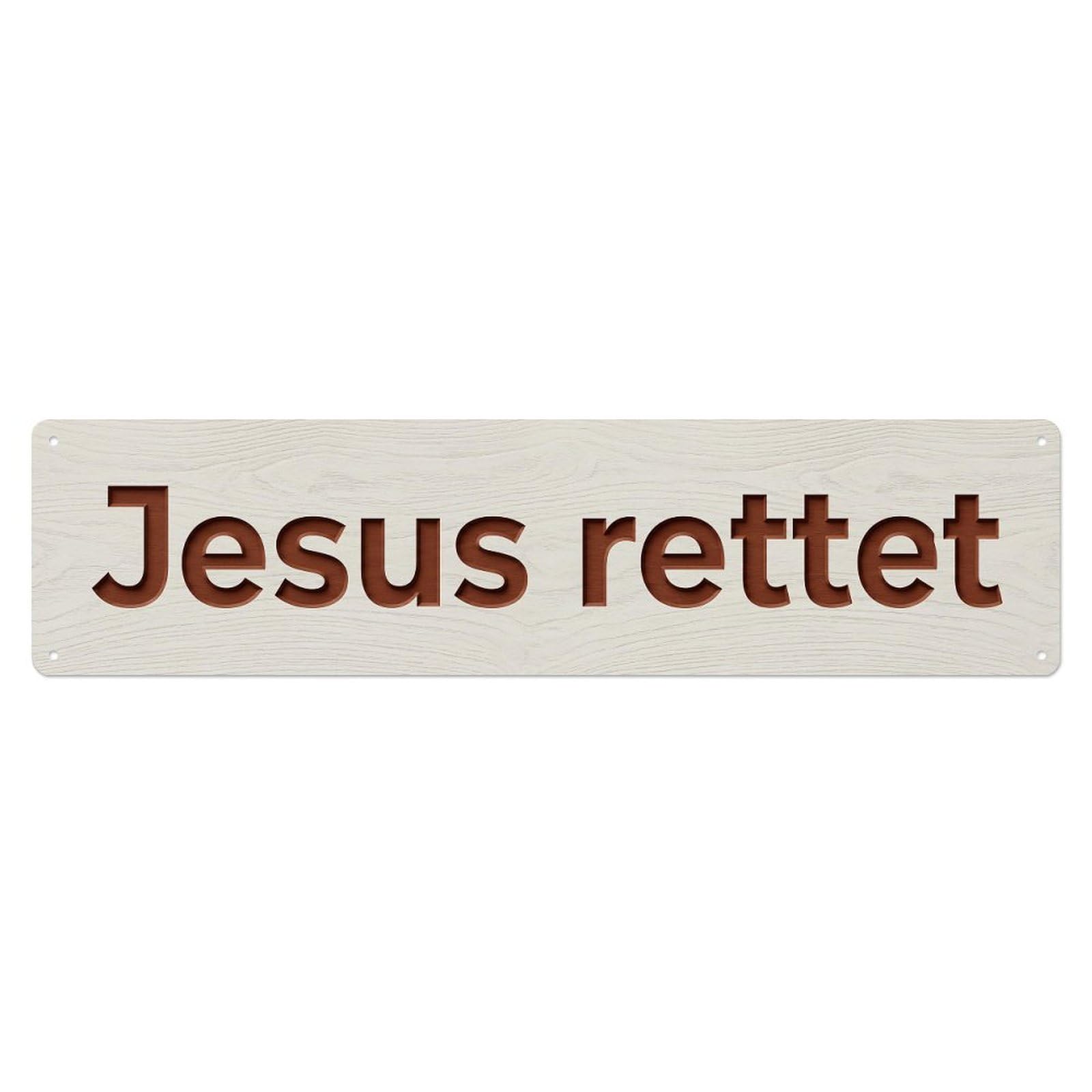 Okahys 4X16inch(10X40cm) Jesus Rettet Salvation Christian Artwork Vintage Metal Tin Sign