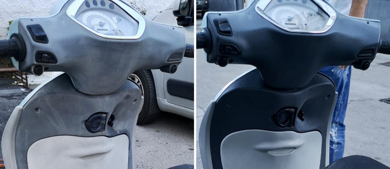 Kit Rigenera Plastiche Auto VaeProtection Titanium PRO 20 gr - Testato sul canale Flavio Tuttofare - Rigenera le plastiche sbiadite della tua auto in pochi minuti