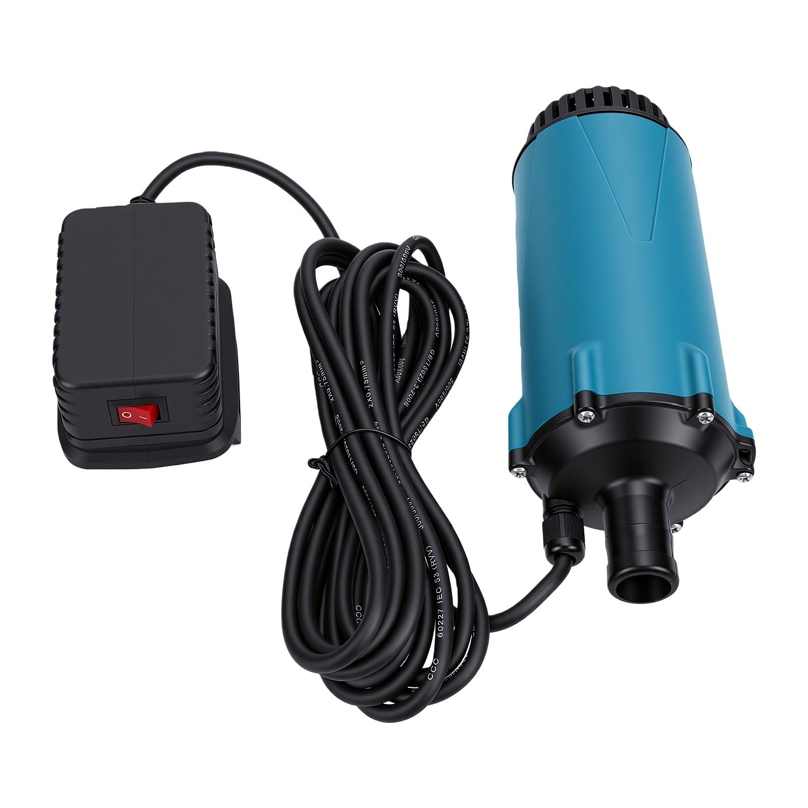 Generic Bomba Sumergible Inalámbrica Bomba de Transferencia de Agua Eléctrica Portátil Eficiente para Riego de Jardines y Prevención de Inundaciones, Material ABS, Azul