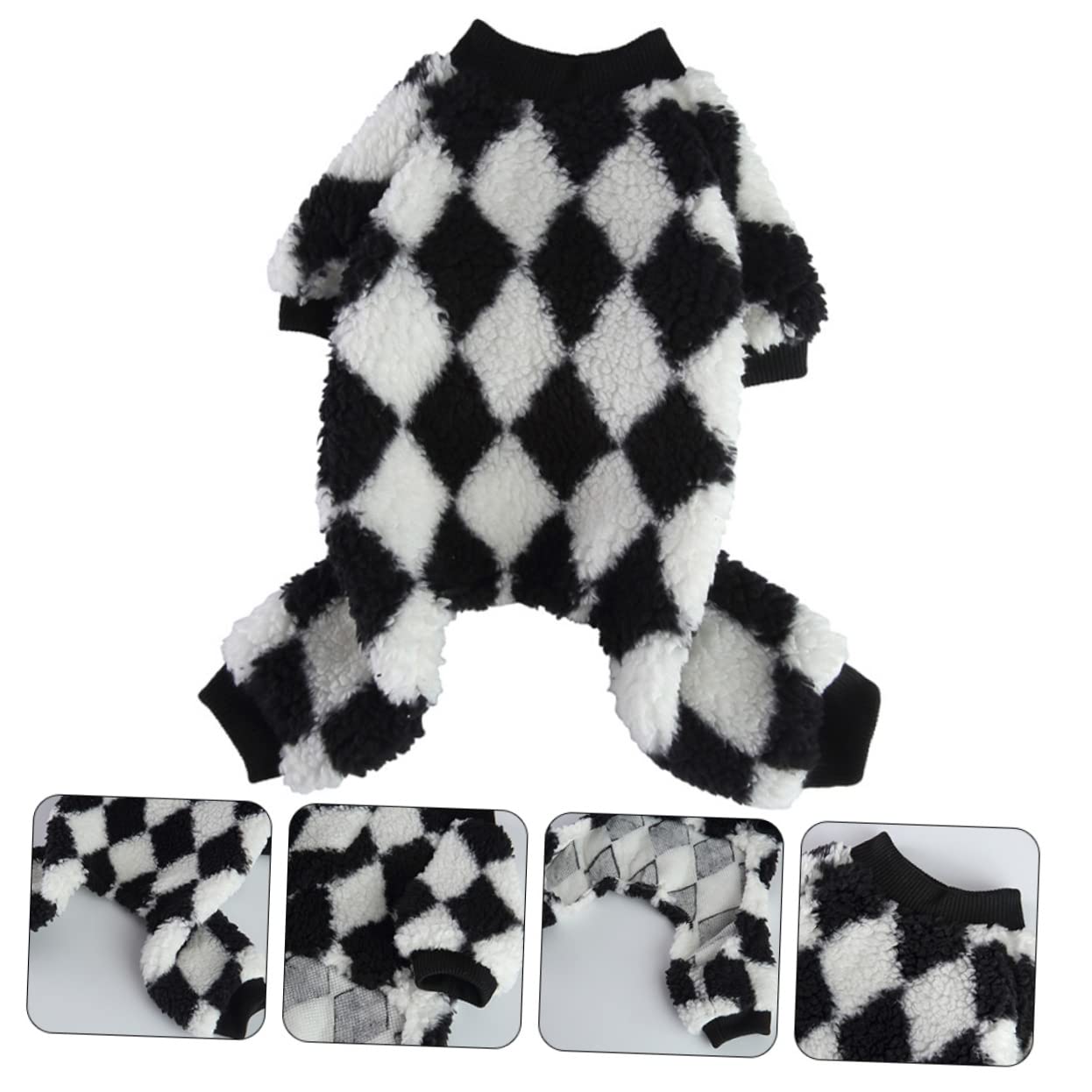 SUPVOX 4pezzi Abbigliamento Per Cani Con Pantaloni Zampe Flanella Pigiama Morbido e Comodo Per Cuccioli Costume Creativo Per Feste e Occasioni Speciali