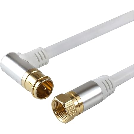 Amazon ホーリック アンテナケーブル S 4c Fb同軸 3m 4k8k放送 3224mhz Bs Cs 地デジ Catv 対応 ホワイト アルミヘッド L字差込式 ネジ式コネクタ Ac30 382wh ホーリック Horic 家電 カメラ