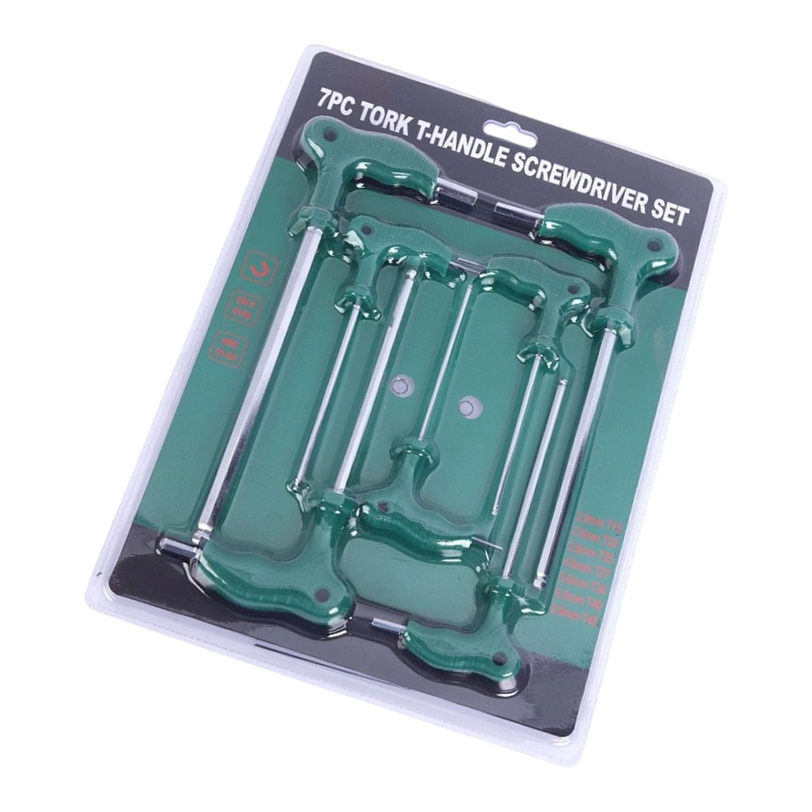 Msioytog 7 Piece Set Of Hexag Piece T Handle Set Ergonomic Grip For Repair Fatigue