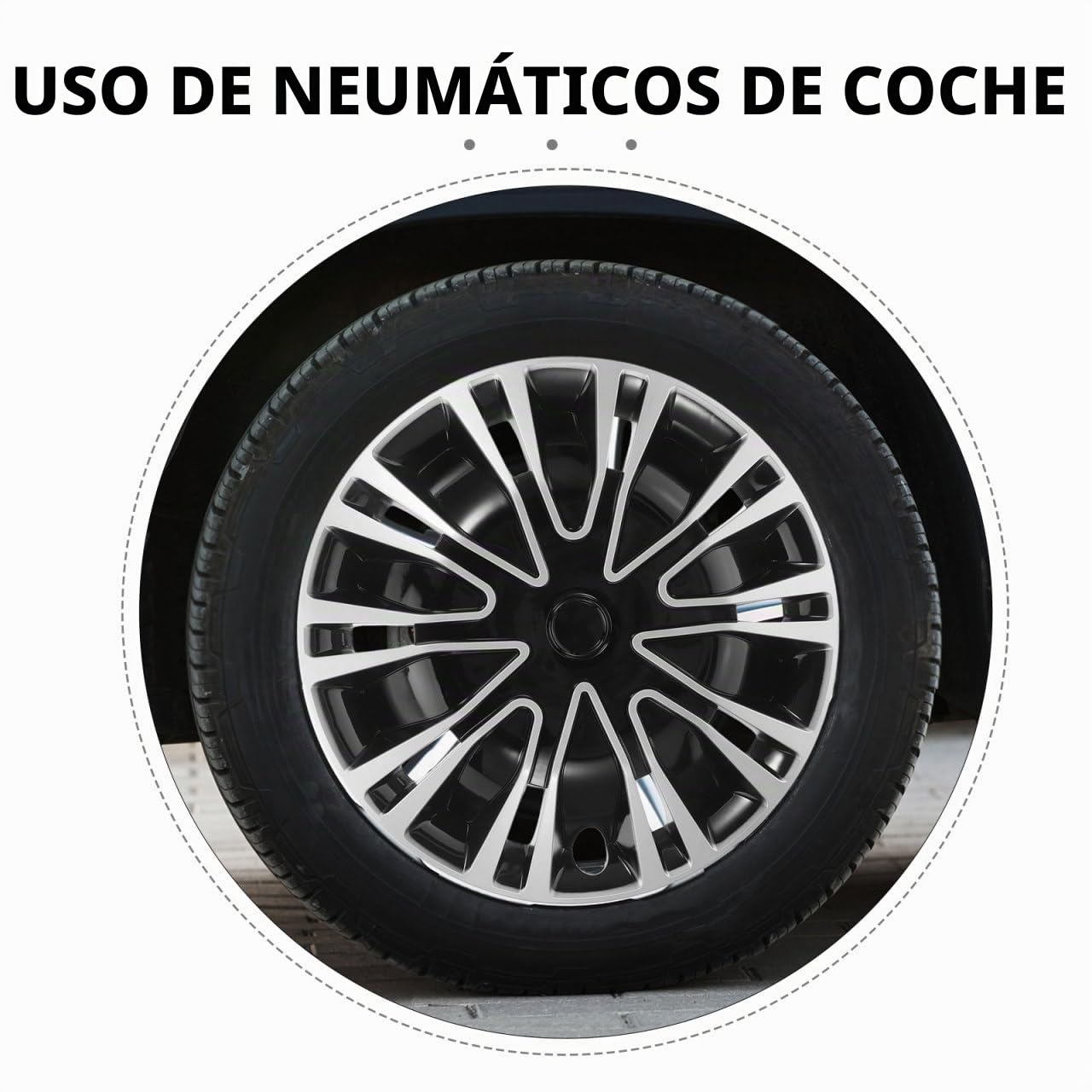 Mobestech Tapacubos Decorativos para Cubo De Rueda De Coche Cubiertas De Cubo De Rueda para Coche Ajuste Universal De 16 Pulgadas Fácil Instalación Protegen El De Residuos