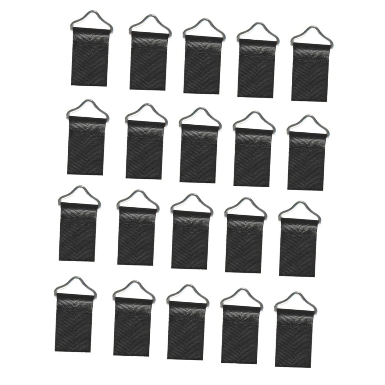 HANABASS 30 Sets Trampoline Spring Buckles Triangle Rings for Trampoline Replacement Sturdy and Design for Jumping Fun