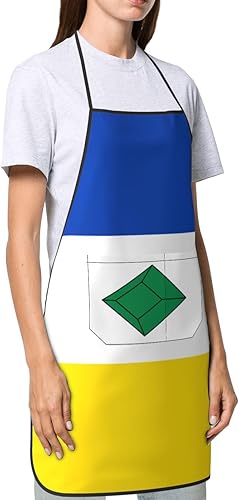 Miniatura 4 de Flag of Muzo (Boyacá) Apron Waterproof With Pockets Bib Kitchen Cooking Aprons Chef Apron For Men Women