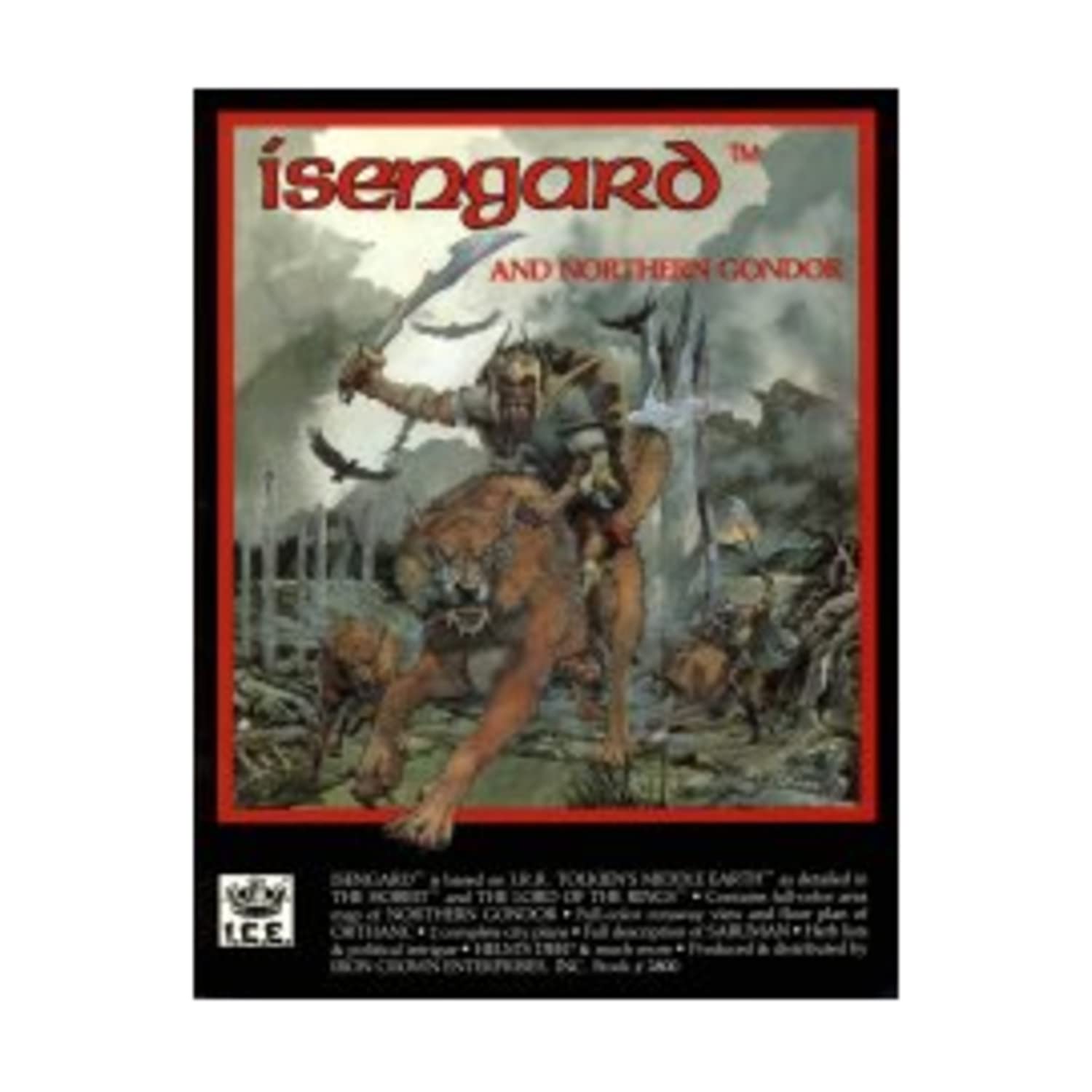 Isengard and Northern Gondor (Middle Earth Role Playing/MERP Book + Full Color Regional Map) Paperback – June 1, 1987