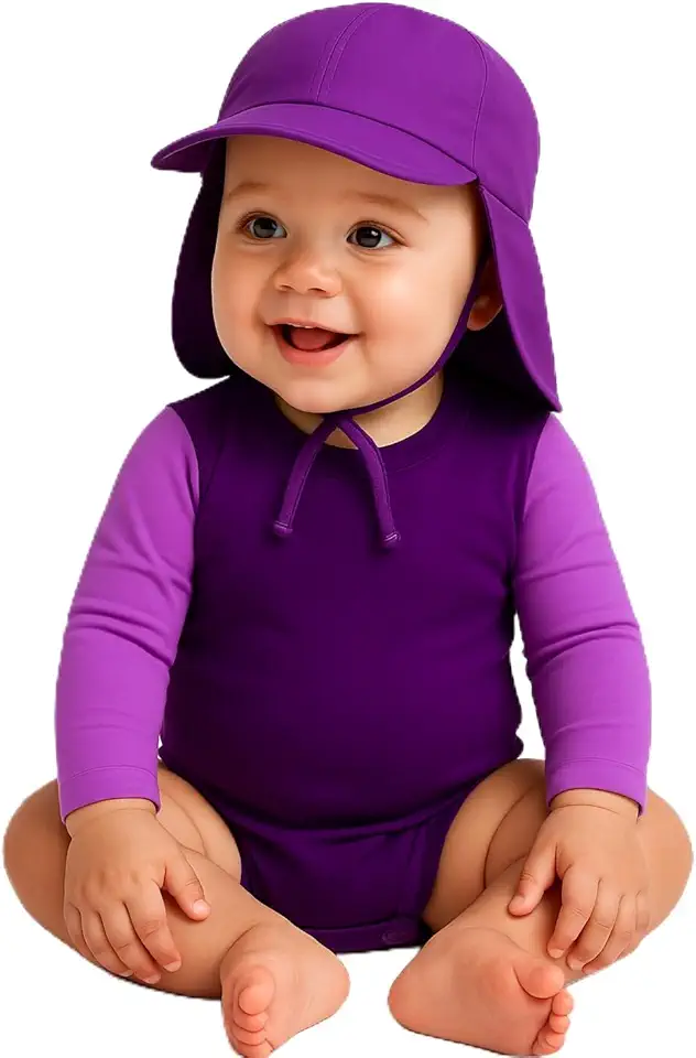 Body Bebê Manga Longa UV+ Proteção Solar Criança Sol Verão Praia Piscina