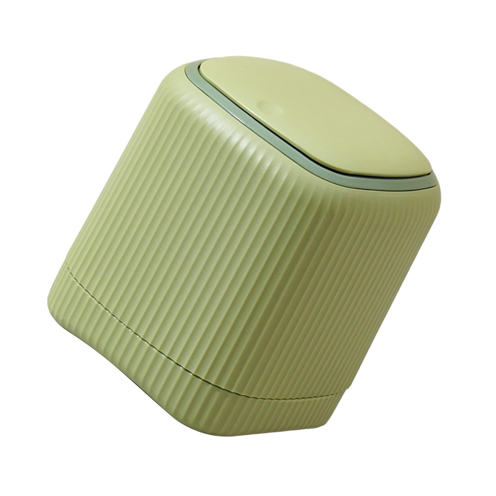 Kalttoy Green Blocking Desktop Waste Basket Smooth Surfaces Not Burrs For Kitchen Modern Desk Garbage Can