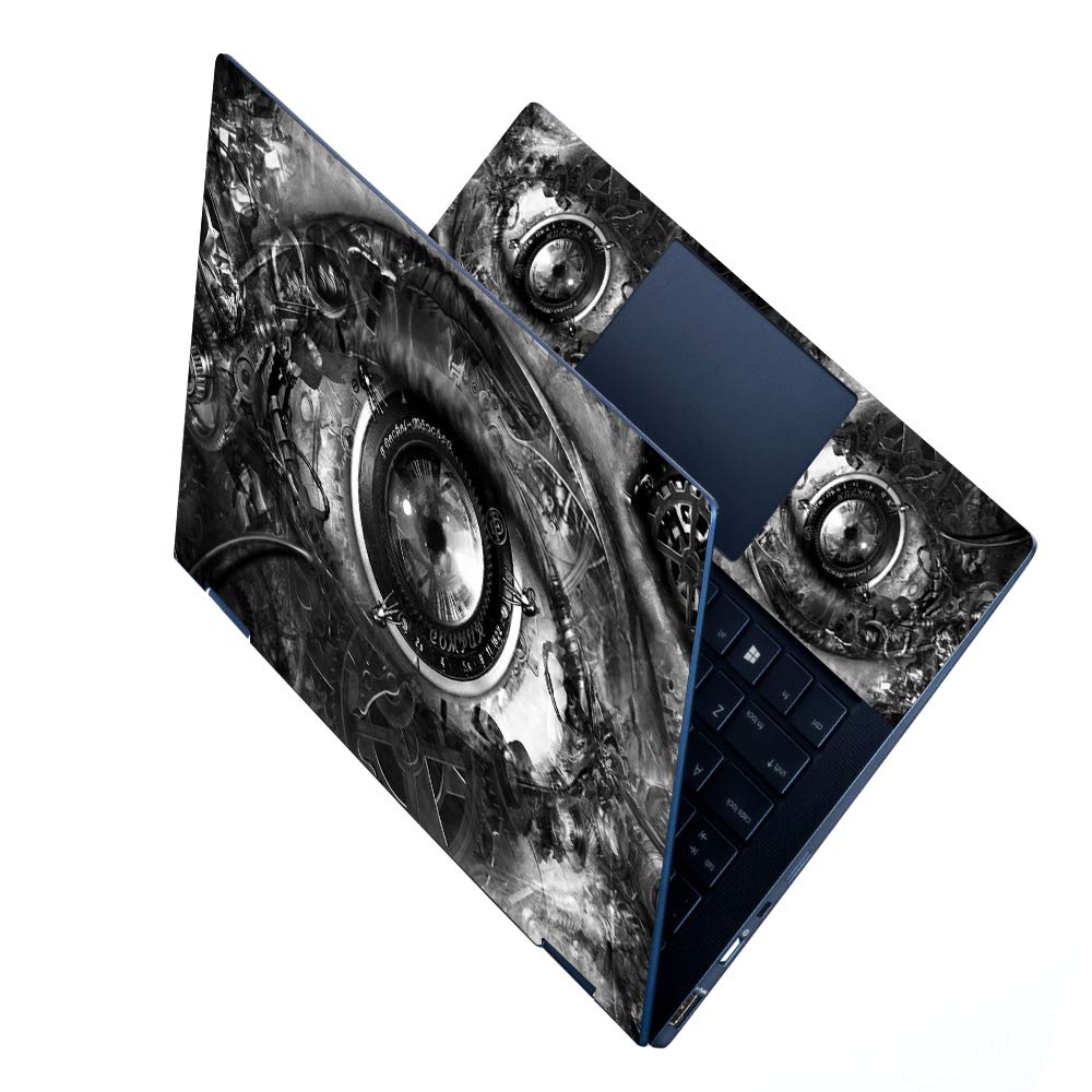 FineArts Full Panel Laptop Skins Upto 15.6 inch - No Residue, Bubble Free - Removable HD Quality Printed Vinyl/Sticker/Cover - Mechanical Eye