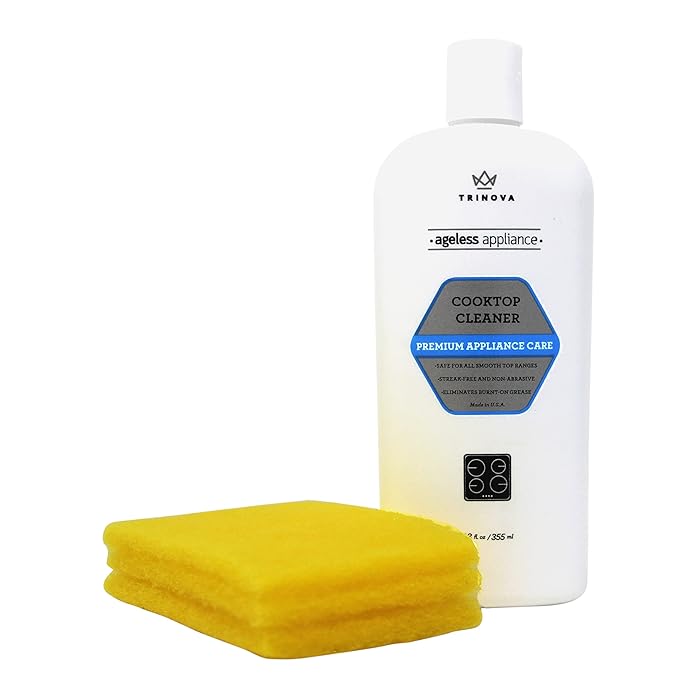 Buy TriNova Premium Cooktop Cleaner and Scrubbing Pads. Best Cleaning