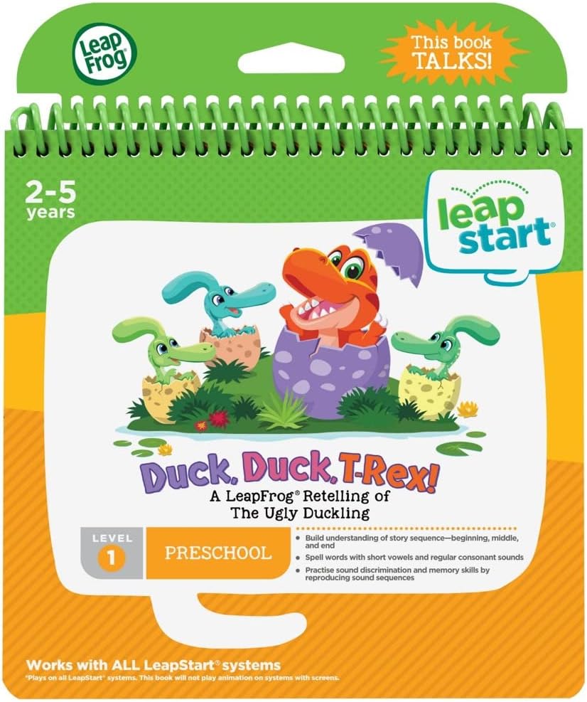 LeapStart Baby Dinos Book | Interactive & Educational Learning Activity Toy | Suitable for Boys & Girls 2, 3, 4, 5 Years