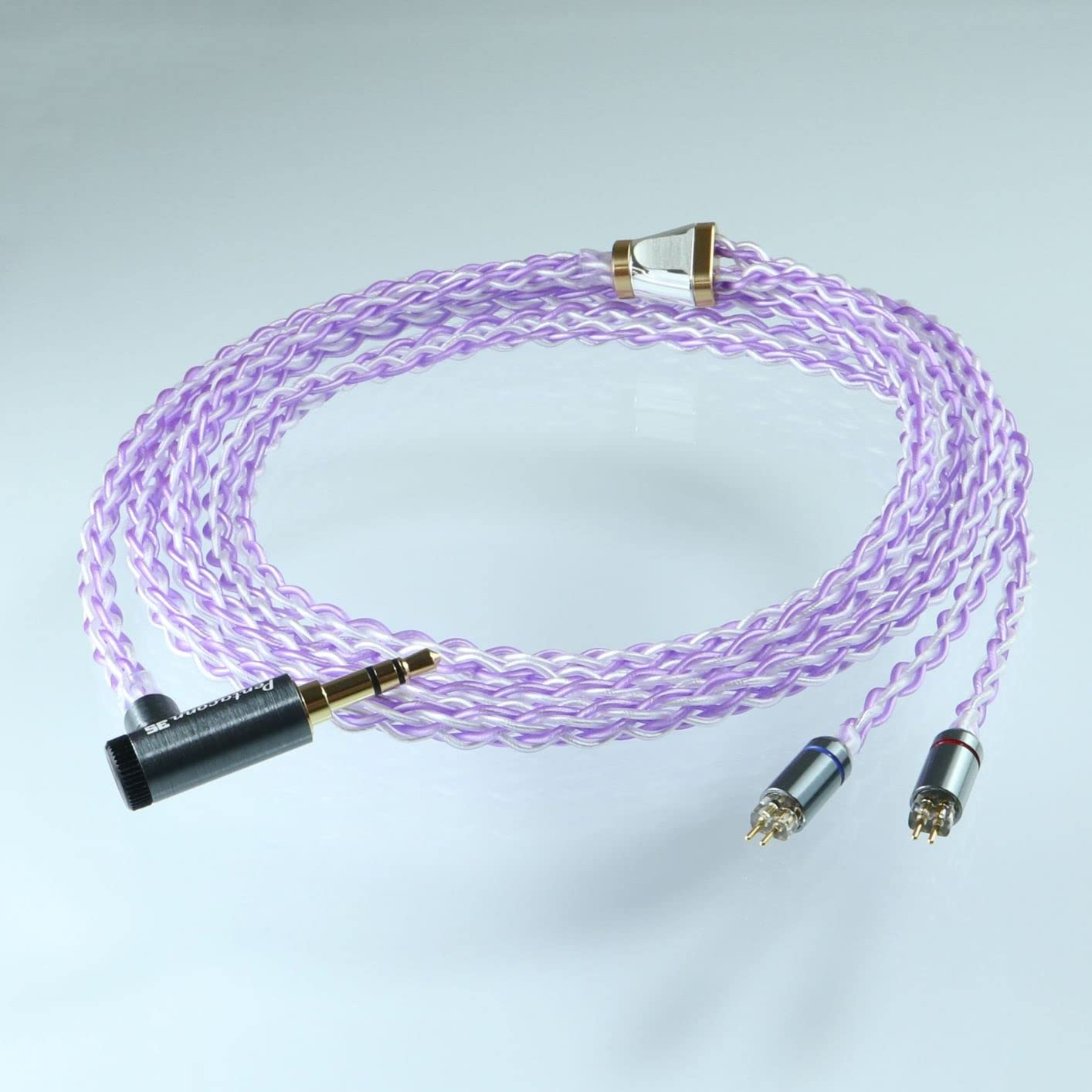 Pentaconn 2pin-4.4mm対応 銀コートOFC 8芯編みリケーブル Pentaconn