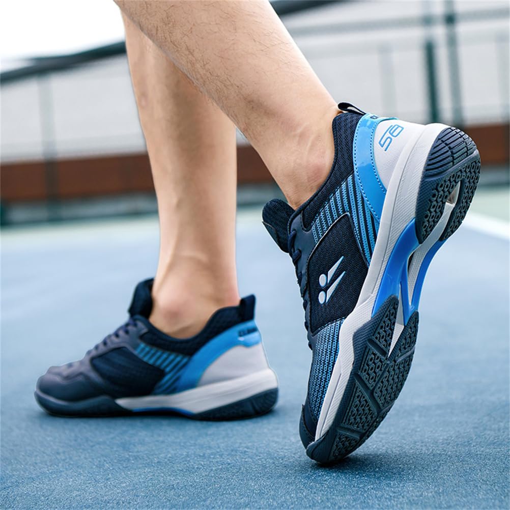 JiuQing Buty do pickleballa dla mężczyzn i kobiet buty do badmintona i siatkówki buty treningowe na kortach halowych antypoślizgowe lekkie
