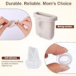 12pcs Breast Pump Parts Replacement for eufy, Includes 4 Silicone Diaphragms 4 Duckbill Valves & Nozzle Covers Accessories Kit Compatible with eufy S1 Pro/S1/E10/E20