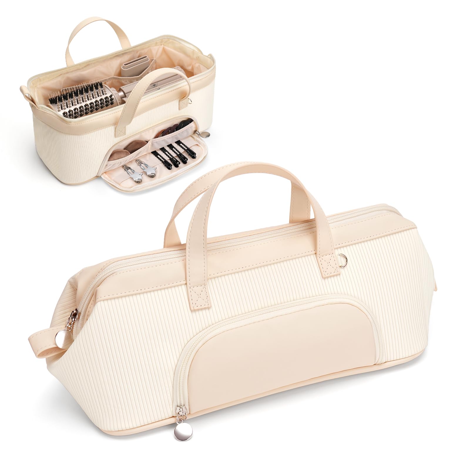 Lotour Hair Tools Travel Case Bag for Shark HD430 FlexStyle/Dyson Airwrap/Dyson Supersonic Hair Dryer, Portable Travel Storage Organizer for Hair Attachments Waterproof
