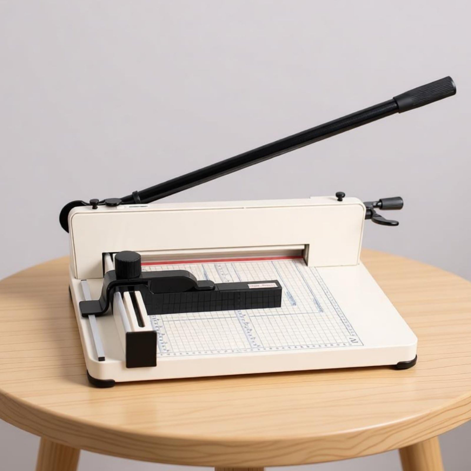 Colcolo Guillotina de Papel Profesional Cortadora Recortadora Cizalla Trimmer con Ajuste Lateral Milimétrico y Cuadrícula con Mango Bloqueable Adecuada para