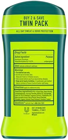 Degree Men Original Antiperspirant Deodorant 48-Hour Odor Protection Extreme Blast Mens Deodorant Stick 2.7 oz, 2 Count - 1