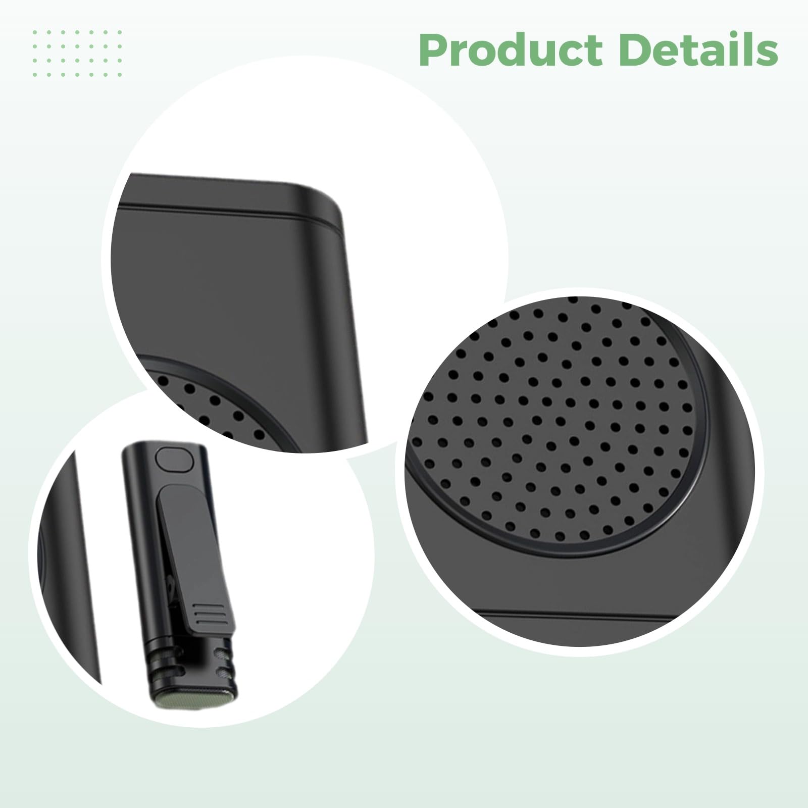 Set microfono wireless clip-on S18 con custodia di ricarica, doppio trasmettitore per insegnanti e presentatori, riduzione del rumore, nero, durata della batteria 24h