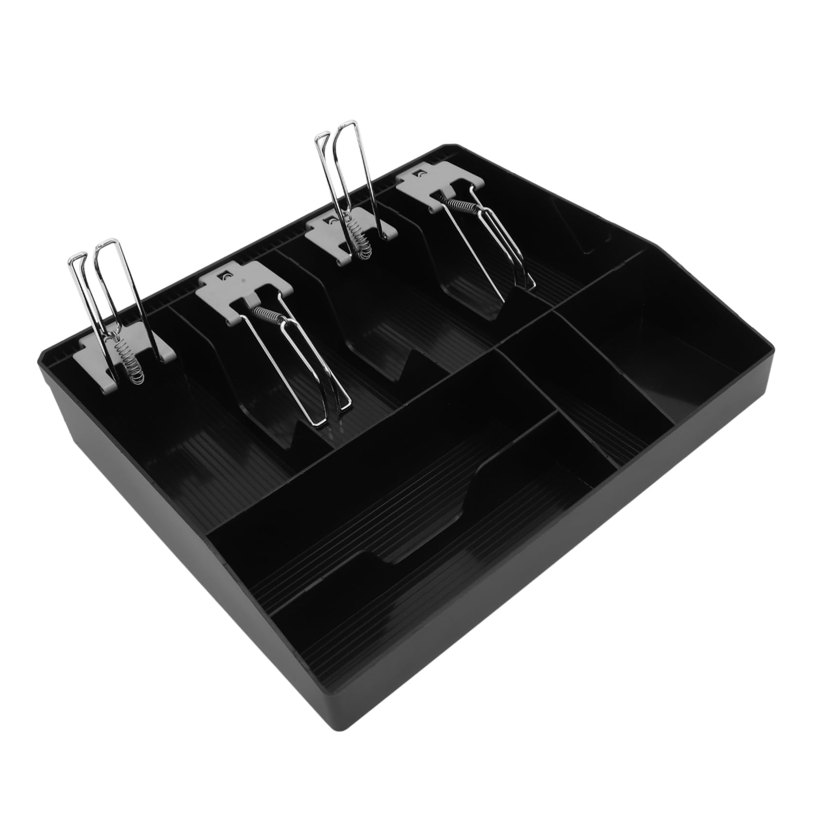 Portacontanti Multi-scomparti Per Registratore Organizer Per Contanti e Monete Portamonete Con Clip Per Negozi e Uffici