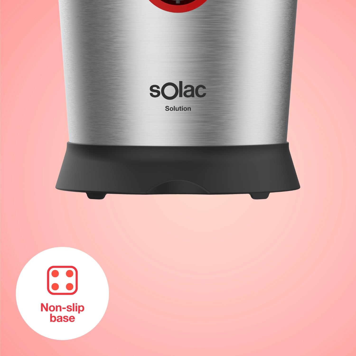 Solac - Spremiagrumi elettrico Solution 600W, In acciaio inox, Professionale, 2 Coni per spremere arance e limoni, Versamento continuo, Motore AC, Sistema antigoccia, Lavabile in lavastoviglie
