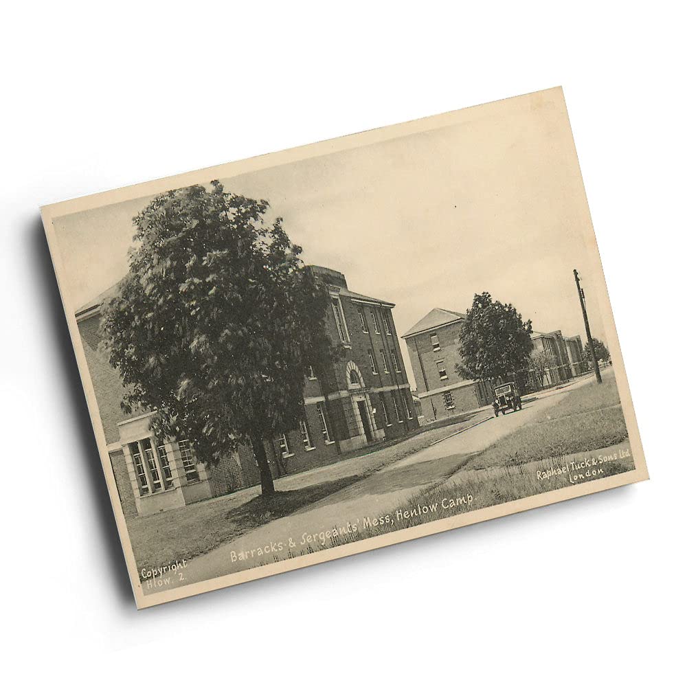 A4 PRINT - Vintage Bedfordshire - Barracks & Sergeants' Mess, Henlow Camp
