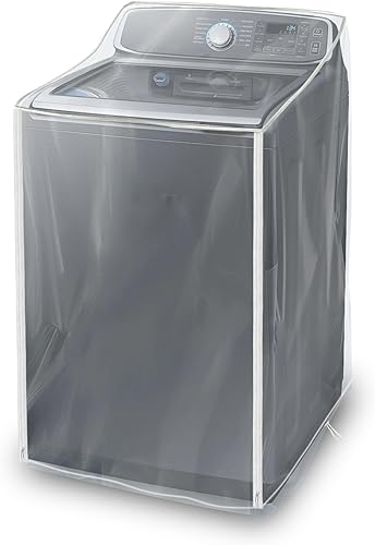 Miniatura 8 de Fundas para lavadora y secadora - Funda de lavadora para carga superior y carga frontal - Impermeable y a prueba de polvo con cremallera suave