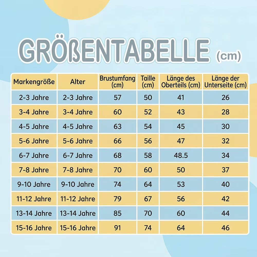 Aisyee Maillot de bain UV 2 pièces pour garçon - Maillot de bain à manches courtes - Short de bain pour enfant - Séchage rapide - 98 164/3-16 ans