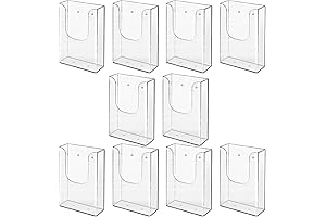 Ultra Clear Magnetic Trifold Brochure Display Holder, 4 x 6