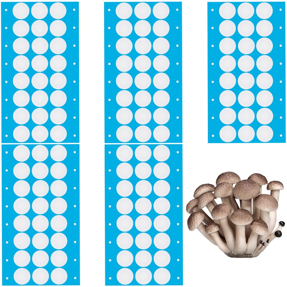 GORGECRAFT 144 pz Filtro Sintetico Adesivo Disco 20mm 0.3μm per Coltivazione Funghi