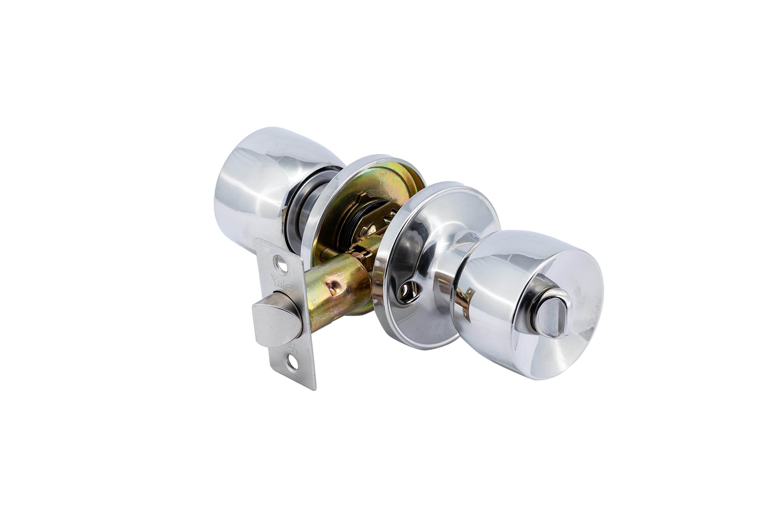 Yale Bathroom KNOB Set Chrome