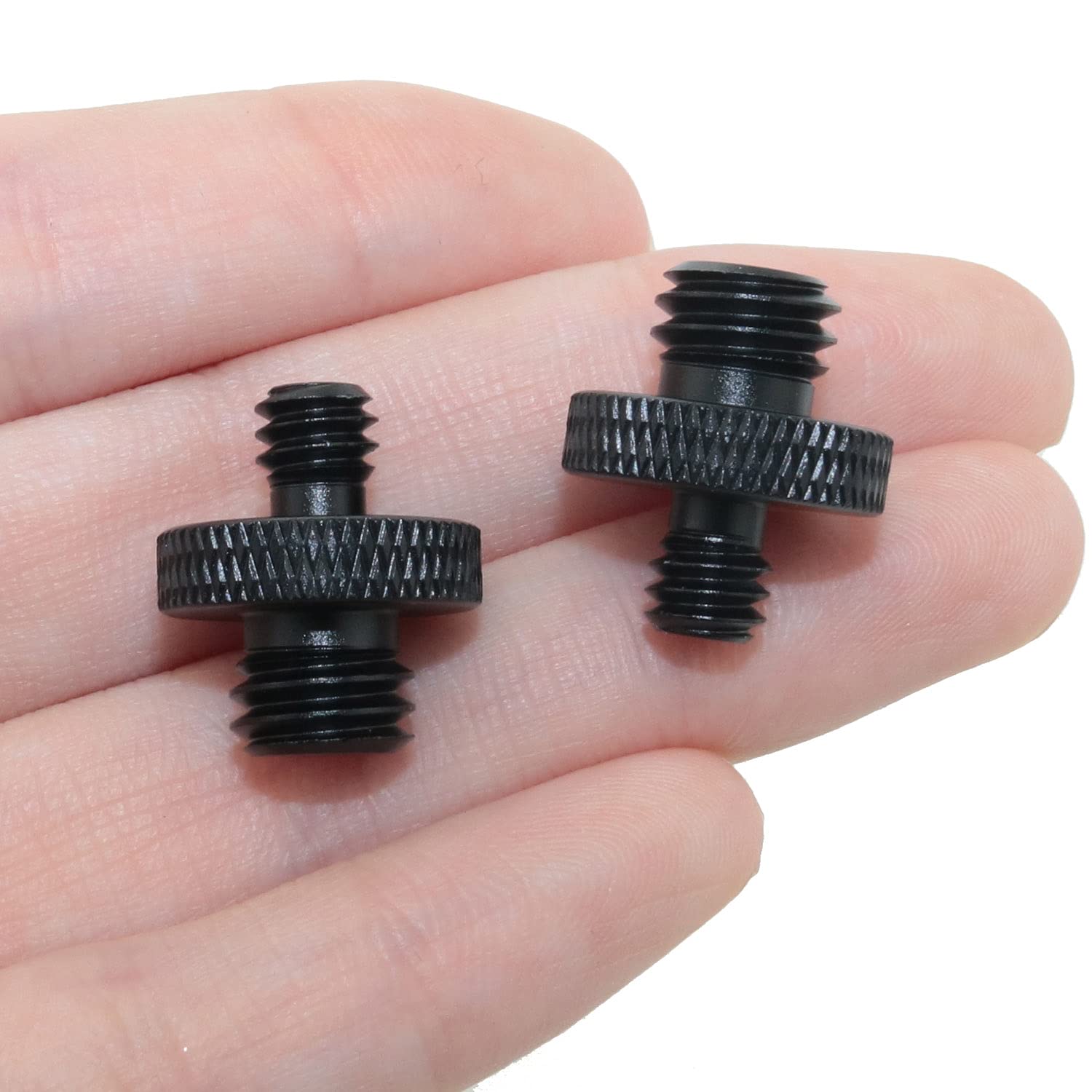 Adaptador De Rosca De Aluminio 3/8" A 3/8" Para Trípodes, Monopiés Y Soportes De Cámara