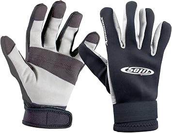 Tilos 1.5mm Tropical Dive Gloves with Amara Leather for Snorkeling, Kayaking, Water Jet Skiing, Sailing, Scuba Diving, Rafting