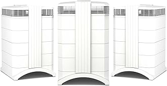 IQAir HealthPro Compact XE Air Purifier - Compact HyperHEPA Filtration for Rooms up to 1240 sq ft - Allergens, Smoke, Dust, Mold, Pet Dander, Swiss Made, WiFi Enabled (3/pack)