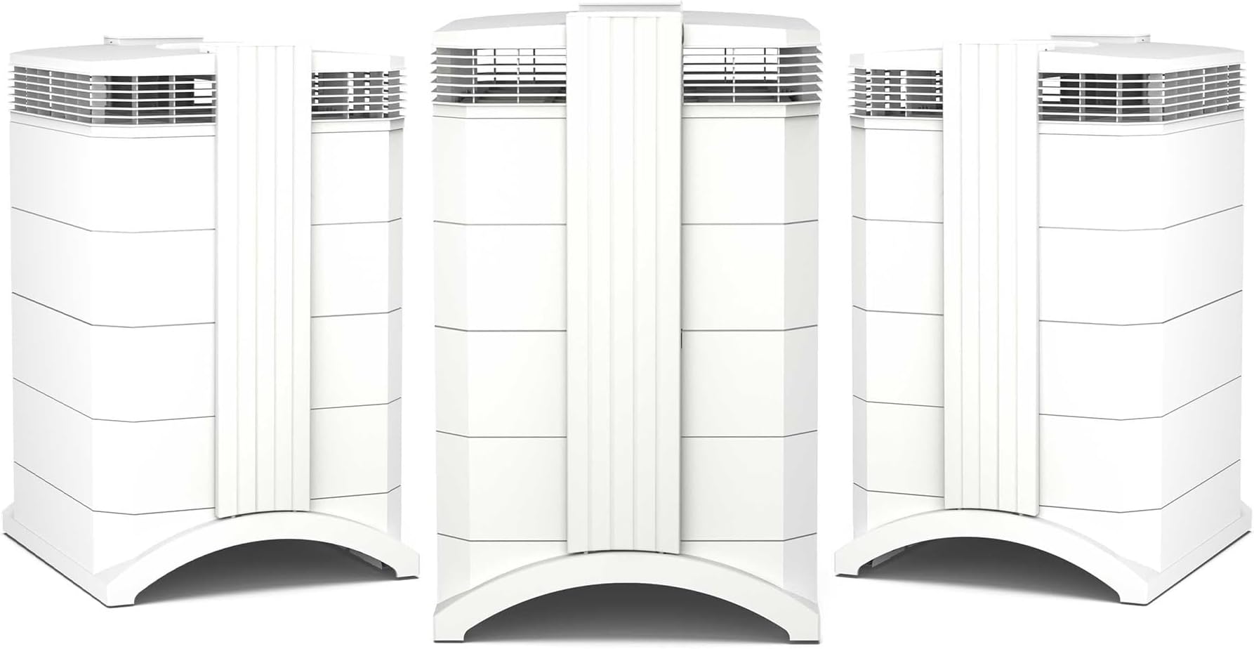 IQAir HealthPro Compact XE Air Purifier - Compact HyperHEPA Filtration for Rooms up to 1240 sq ft - Allergens, Smoke, Dust, Mold, Pet Dander, Swiss Made, WiFi Enabled (3/pack)