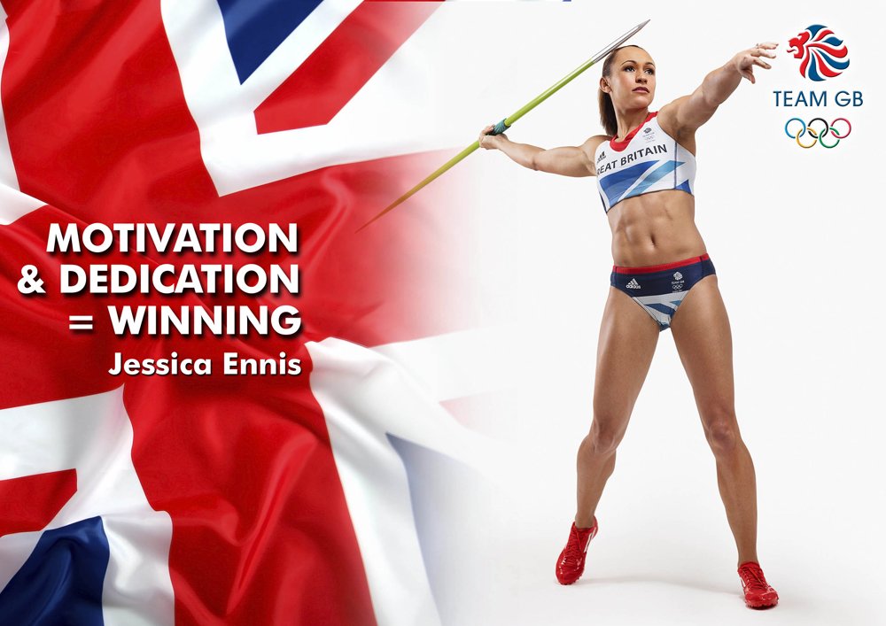 Motivational Jessica Ennis #31 - Team GB Poster - Rio 2016 Athletics - Motivation Poster - Quote Sign Poster Print Picture - Motivational quote - SPORTS, BOXING, CYCLING, ATHLETICS, BODYBUILDING, TRIATHLON, BASKETBALL, FOOTBALL, RUGBY, SWIMMING, BOXING, MARTIAL ARTS A3 Poster