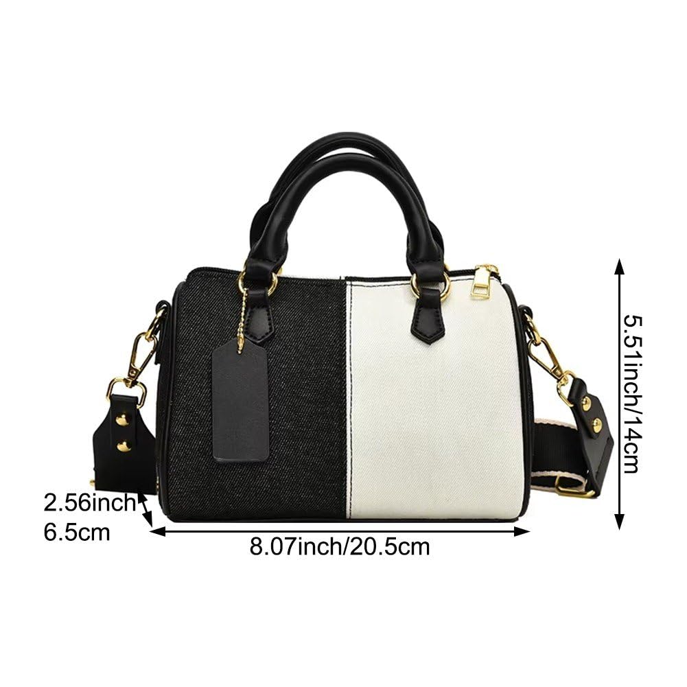 Amazon.com: Vobumix Women Handle Handbags Patchwork Mini Handbags