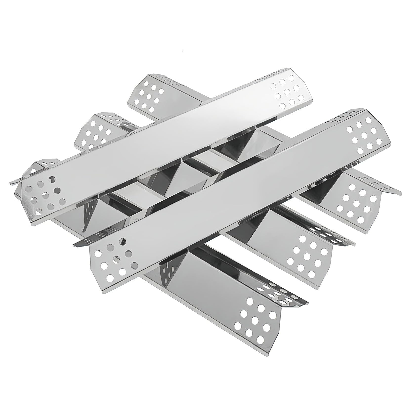 5 Pack Heat Plates for KitchenAid, Nexgrill, Jenn-Air, Stainless Steel