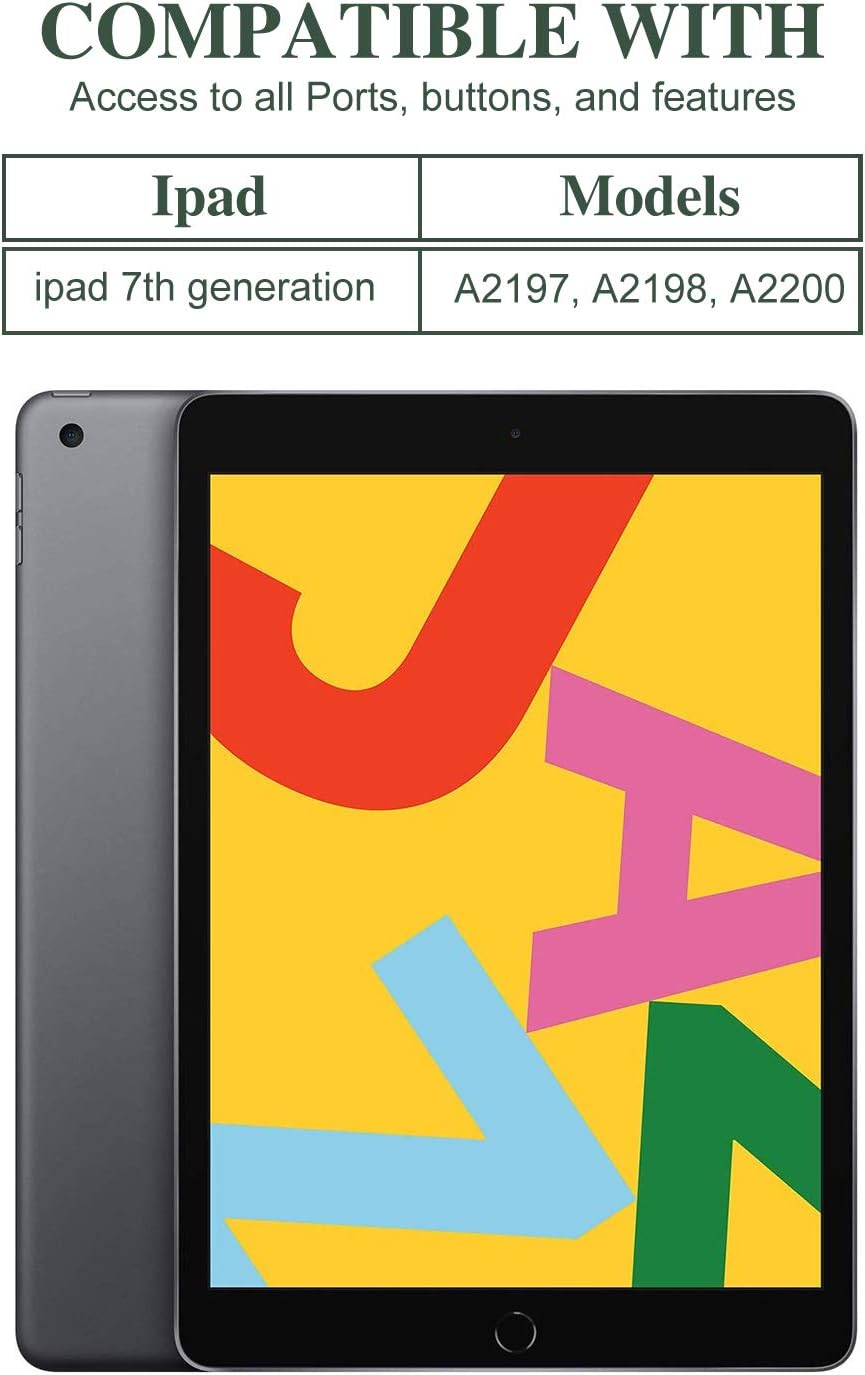 lokigo leopard 10.2 inch case for ipad 9th/8th/7th generation (2021/2020/2019), protective ipad 10.2 case soft tpu back for ipad cover 9th generation, multiple angles view stand, black leopard cheetah