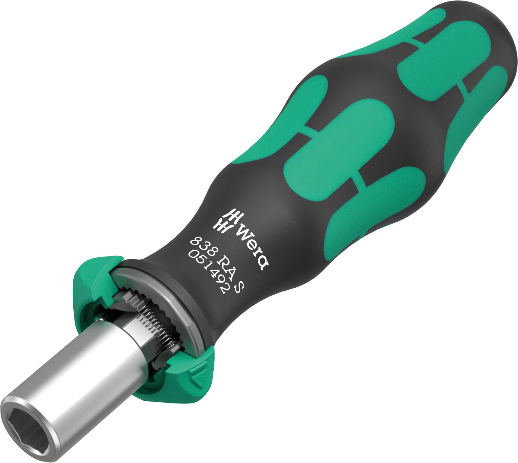Wera 838 RA-R & RA S Bits-Handhalter mit Ratschenfunktion, 1/4" x 123,5 mm & 102 mm