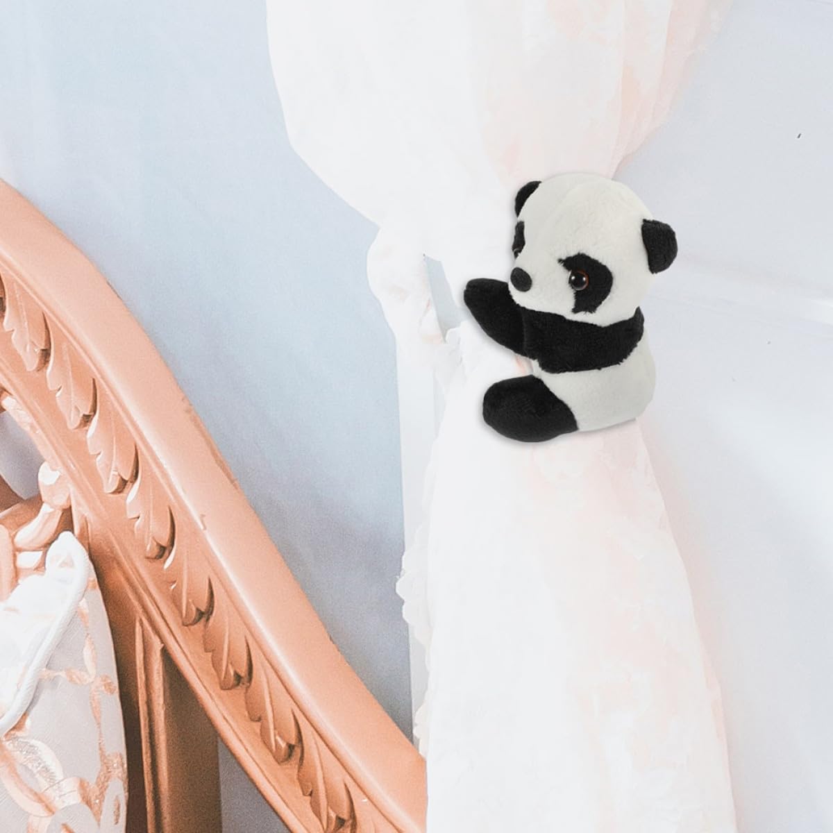 VANZACK 4 StüCk PlüSch Panda Clips Memo Und Fotohalter Weicher Stofftier Panda Clip Mini PlüSchtier FüR BüRo Zuhause Dekoration