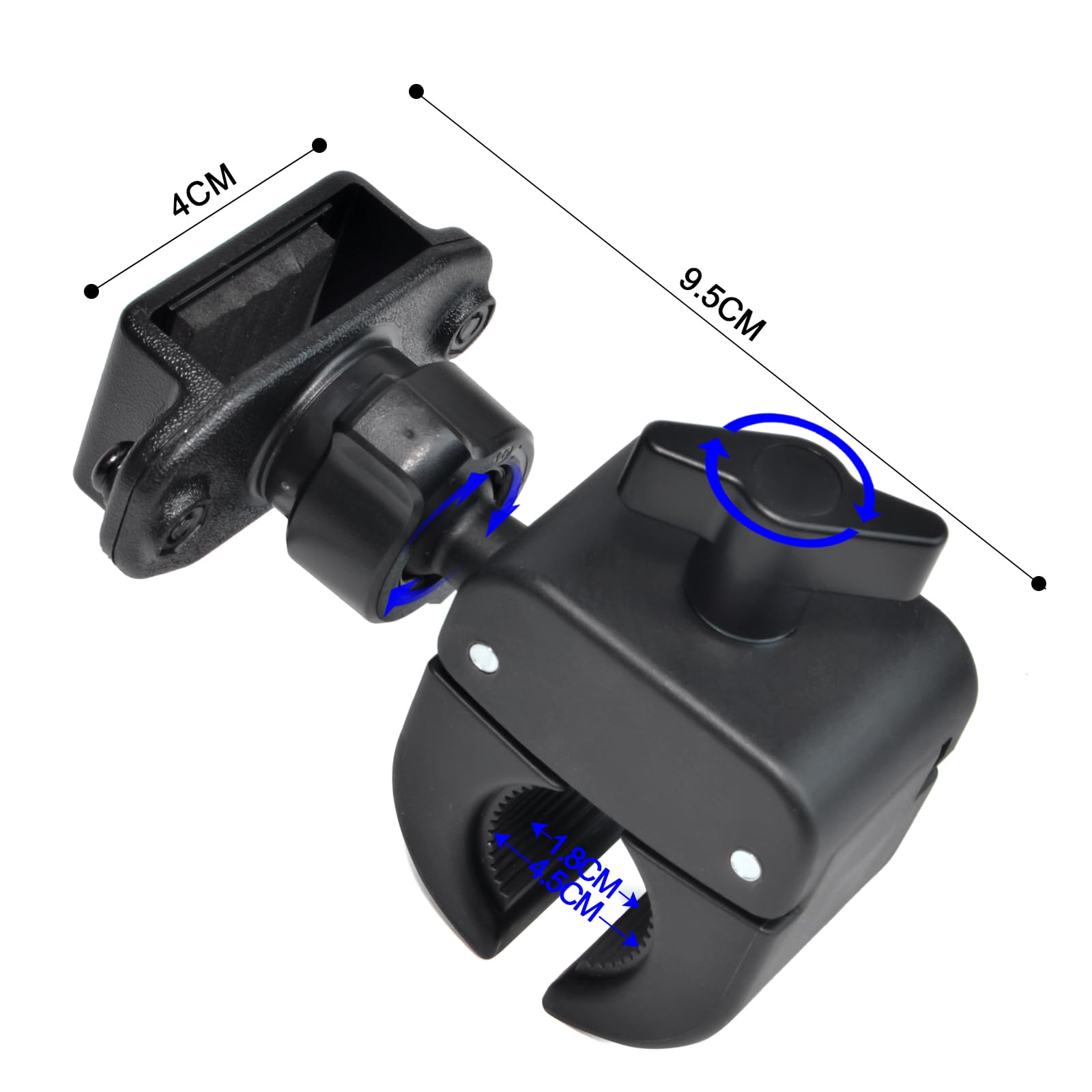 Supporto universale UAYESOK per walkie talkie su biciclette, scooter elettrici, ATV/UTV compatibile con Motorola, Baofeng, Kewnood e Icom