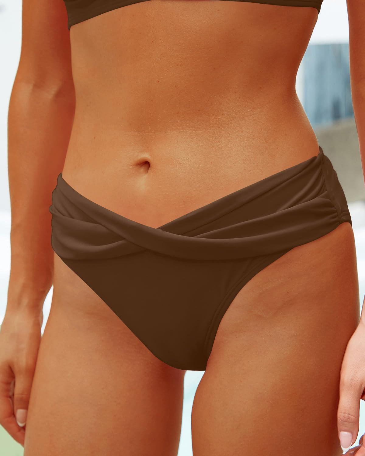 Yonique Costumi da bagno da donna in due pezzi, reggiseno push up, costume da bagno vintage