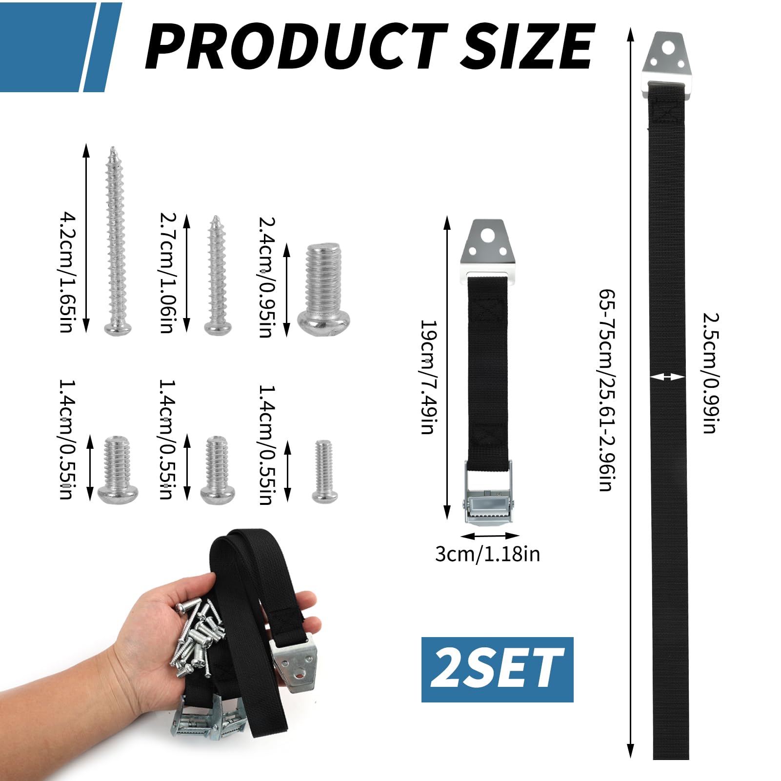 Sangles de Sécurité pour Meubles et TV Anti Basculement Réglables 2PCS