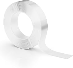 3m Double Sided Tape Heavy Duty, Strong Nano Tape, Sticky Waterproof Mounting Tape, Clear Tape Adhesive Strips for Walls, Hanging Poster, Photo, Carpet, 9.85 FT